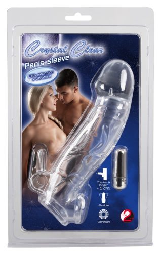 Crystal, Penishülle ?Penis sleeve with extension and vibration?