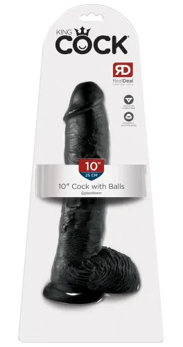 King-Cock, Dildo ?10" Cock with Balls?, 25,4 cm