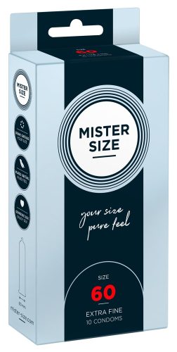 Mister Size, Mister Size -  60, 10 Stück, Transparent