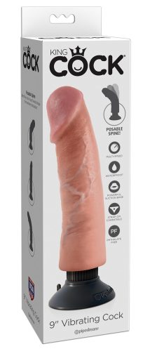 King-Cock, Naturvibrator ?9" Vibrating Cock?, 20,4 cm