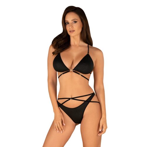 Obsessive, Cobra Nive 2-Piece Set Black - Black - S/M, S/M - Amorana
