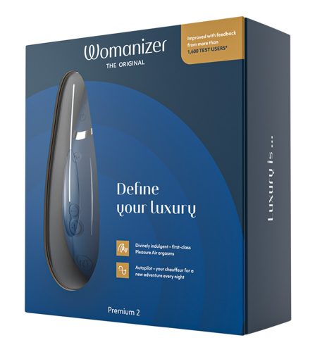 Womanizer, Premium 2 Blueberry, Blau - Amorana