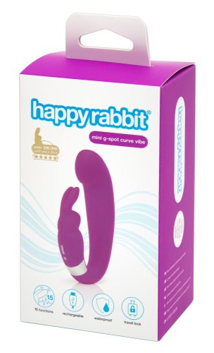 happyrabbit, Rabbitvibrator ?mini g-spot curve vibe? mit 15 Vibrationsmodi, wasserdicht