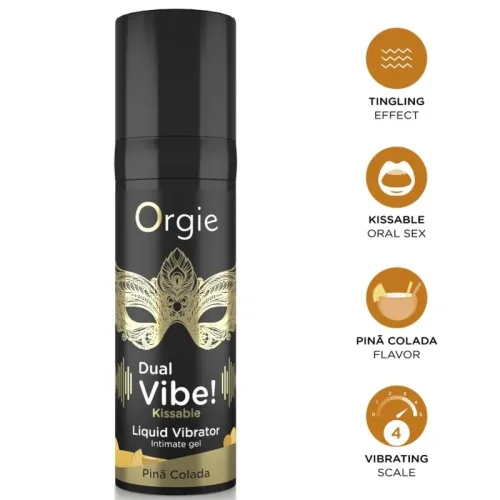 Orgie, Stimulationsgel ?Dual Vibe!? mit Pinã Colada-Aroma