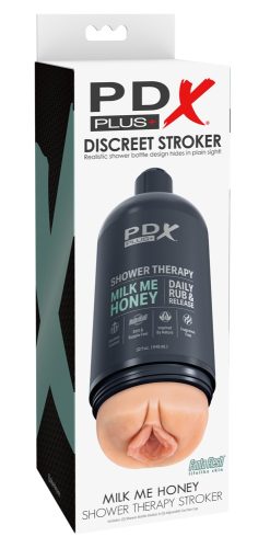 PDX Plus, Masturbator ?Shower Therapy Milk Me Honey? inklusive abnehmbarem Saugfuß