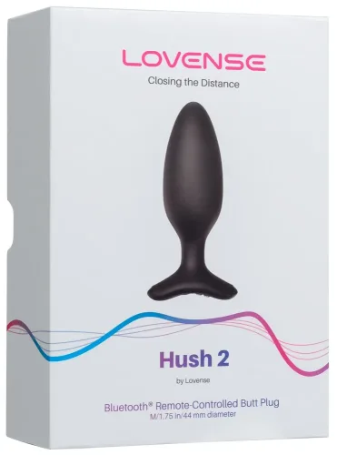 Lovense, Lovense Hush 2 L Connected Vibrating - Black, M - Amorana