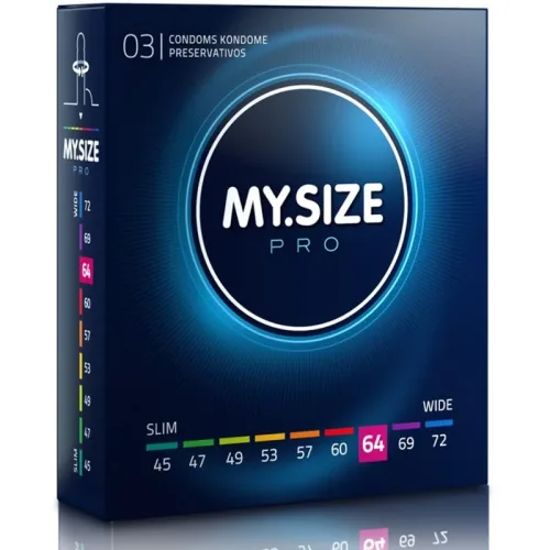 My.Size, MySize -  MY.SIZE PRO 64 3er Kondom, 3 Stück