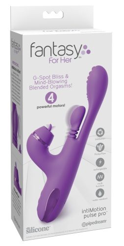 Fantasy For Her, Rabbitvibrator ?IntiMotion Pulse Pro? inklusive 3 Klitoris-Aufsätze