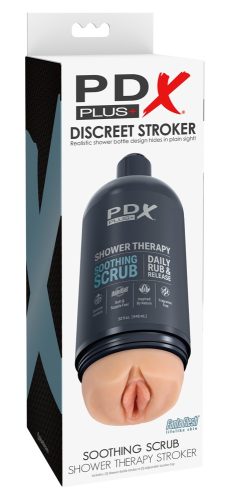 PDX Plus, Masturbator ?Shower Therapy Soothing Scrub? inklusive abnehmbarem Saugfuß