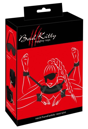 Bad Kitty, "Hals/Nacken-Hand-Fuß-Fessel" inklusive Augenmaske