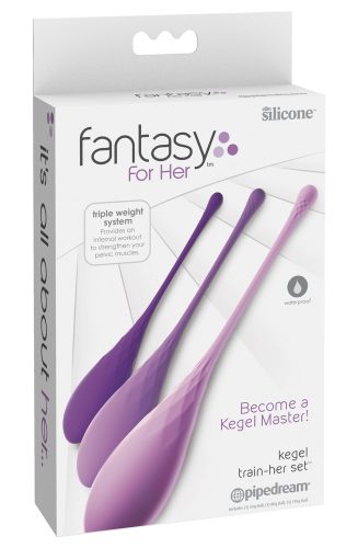 Fantasy For Her, Liebeskugeln ?kegel train-her set?, 3-teiliges Set, Ø 2,9 cm