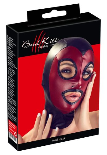 Bad Kitty, Kopfmaske im elastischen, 2-farbigen Mattlook