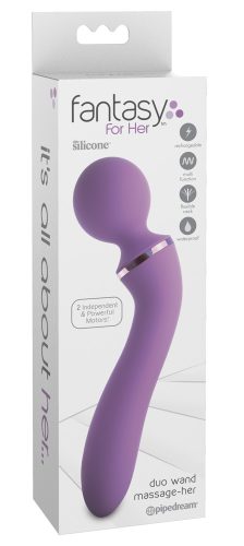 Fantasy For Her, Massagestab ?Duo Wand Massage-Her?, beidseitig nutzbar