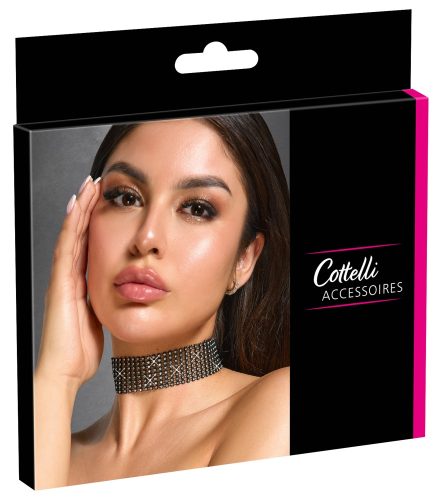 Cottelli ACCESSOIRES, Strass-Halsband, verstellbar