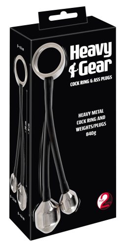 You2Toys, Penisring ?Cock ring & Ass plugs? mit 2 schweren Plug-Gewichten