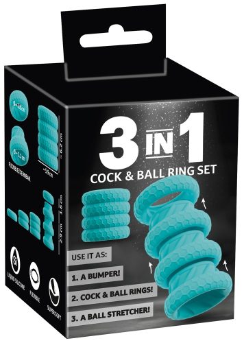 You2Toys, 4-teiliges Penis-/Hodenring-Set