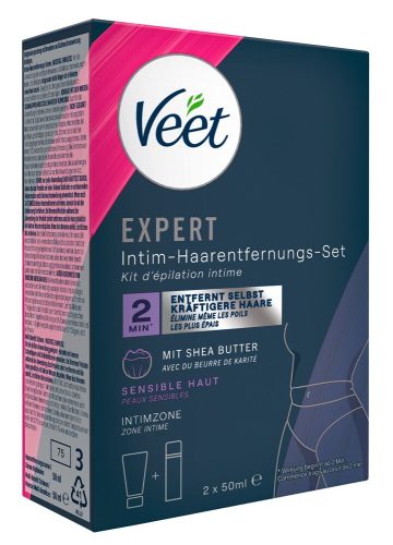 Veet, Veet - Expert Intim-Haarentfernungs-Kit, Exp Intimenthaar. Creme Set, 2x50 ml