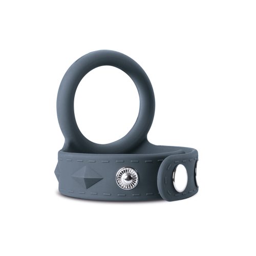 Boners, Boners Cock & Ball Strap Classic Cock Ring[Grey-Large], Large - Amorana