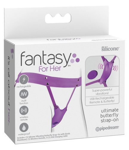 Fantasy For Her, Vibro-String ?Ultimate Butterfly Strap-on? mit Fernbedienung