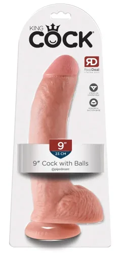 King-Cock, Dildo ?9" Cock with Balls?, 22,9 cm