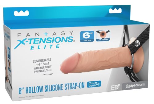 Fantasy X-Tensions Elite, Penishülle ?Hollow Silicone Strap-on? mit Umschnallgurt