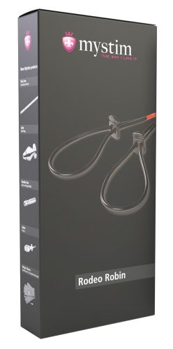 Mystim, Penisschlaufe ?Rodeo Robin? mit Hodenschlaufe, kompatibel mit Reizstromgerät