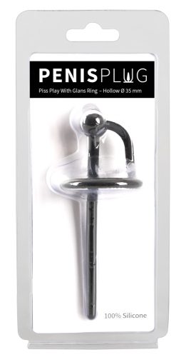 Penisplug, Penisplug ?Piss Play With Glans Ring? mit Eichelring