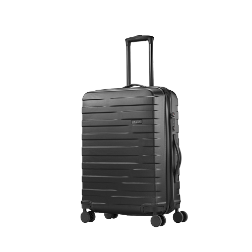 Pack Easy, Pack Easy Clipper by Pack Easy Kosmo 4 Rollen Trolley 67 cm mit Dehnfalte Reisetaschen 1 ct Schwarz Herren