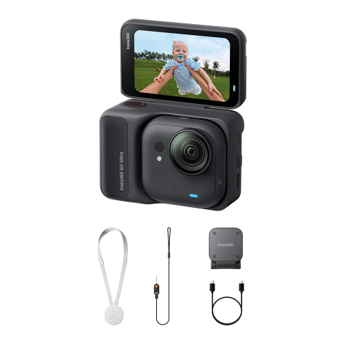 Insta360, Insta360 GO Ultra Standard Black Action Cam – Action Cam/GoPro – schwarz