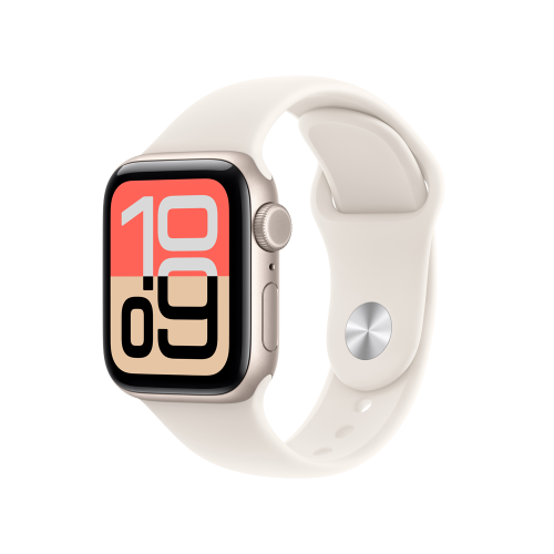 Apple, Apple Watch SE 3 GPS + Cellular 40 mm Aluminiumgehäuse Sport Band Polarstern S/M