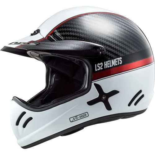 LS2, LS2 MX471 Xtra Yard Helmet - carbon white red