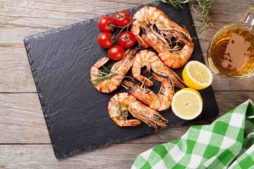Crevetten Garnelen Tiefkühlprodukte