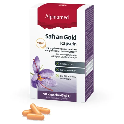 ALPINAMED, Alpinamed Safran Gold Kapseln (90 Stk)