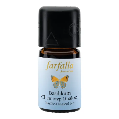 farfalla, Farfalla ätherisches Öl Basilikum Chemotyp Linalool bio Grand Cru (5ml)