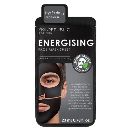 Skinrepublic, SKINREPUBLIC Men's Energising Face Mask Sheet