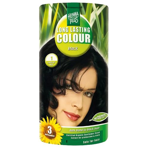 Henna Plus, HENNA PLUS Long Lasting Colour 1 Schwarz (1 Stk)