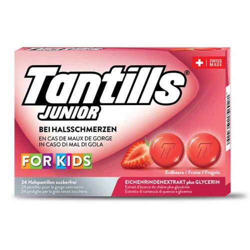 Tantills, Tantills Halspastillen Junior Erdbeere (24 Stk)