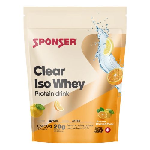 SPONSER, Sponser Getränkepulver Clear Iso Whey Orange Yuzu (450g)