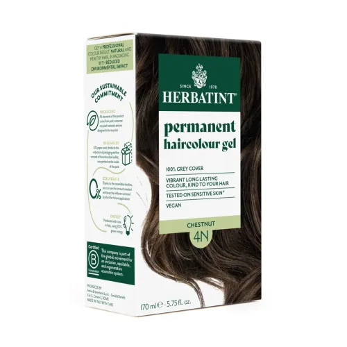 Herbatint, HERBATINT Haarfärbegel 4N Kastanienbraun (170ml)