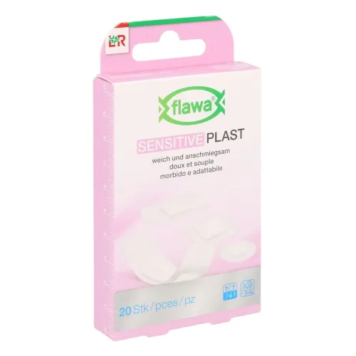 FLAWA, Flawa Sensitive Plast Pflasterstreifen 4 Grössen 20 Stk