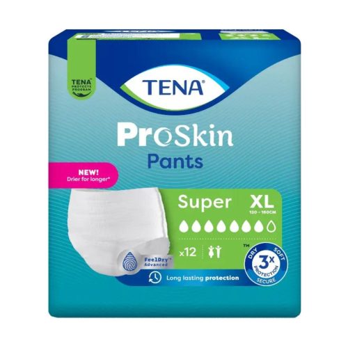 Tena, TENA ProSkin Pants Super, Grösse XL, Hüftumfang 120-160cm (12 Stk)