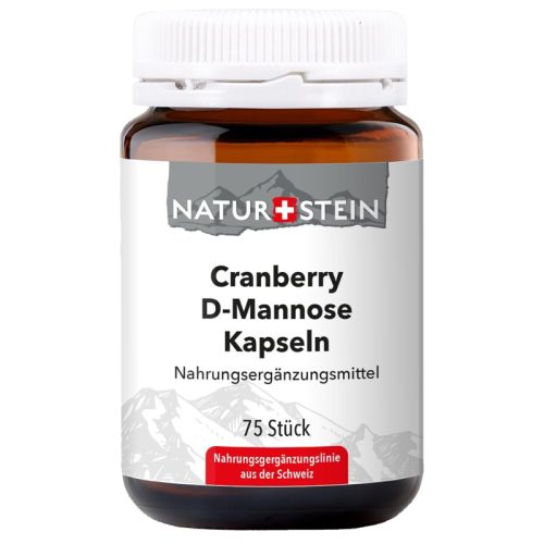 NATURSTEIN, NATURSTEIN Cranberry D-Mannose Kapseln Glas (75 Stk)