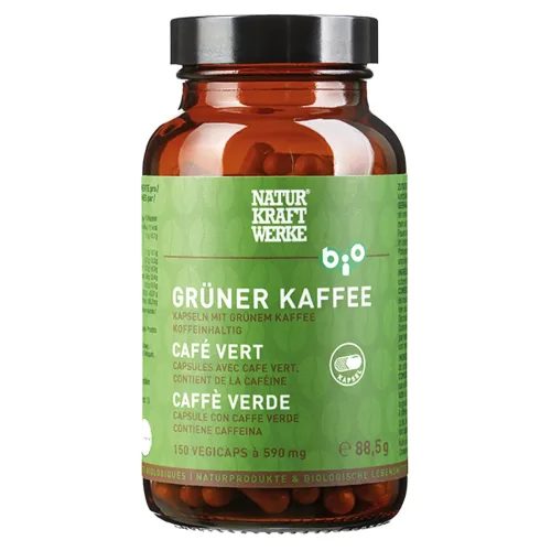 Naturkraftwerke Grüner Kaffee Vegicaps Bio 150 Stück