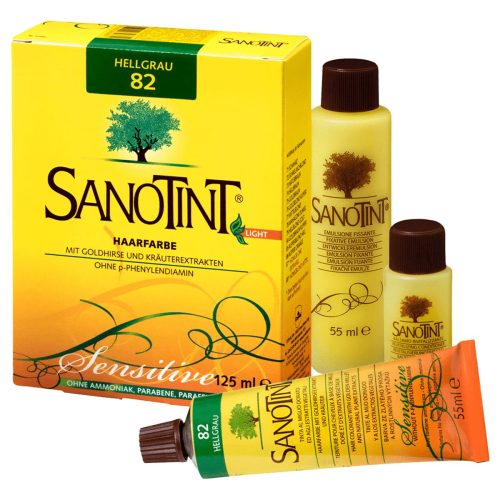 Sanotint, Sanotint Sensitive Haarfarbe 82 hellgrau (125ml)