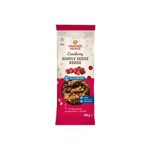 HAMMERMÜHLE, HAMMERMÜHLE Simply Seeds Kekse, Cranberry, glutenfrei (150g)