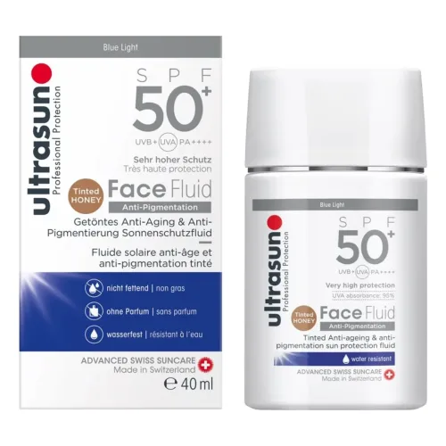 ultrasun, ultrasun Face Fluid Anti-Pigmentation LSF 50+ tinted (40ml)
