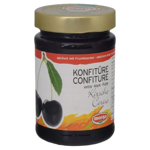 morga, morga Kirsche-Konfi mit Fruchtzucker (350g)