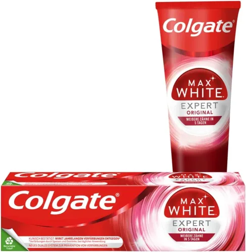 impo, Colgate Max White Expert Original Zahnpasta gegen Langzeitverfärbungen