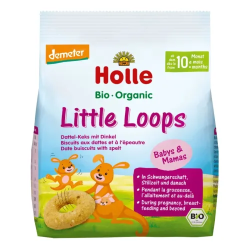 Holle, Holle Little Loops Dattel-Keks mit Dinkel (80g)