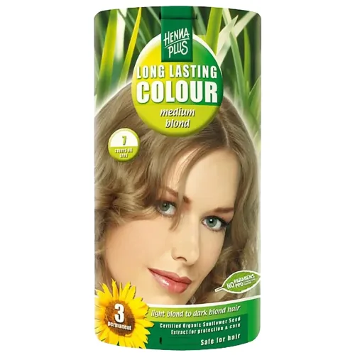 Henna Plus, HENNA PLUS Long Lasting Colour 7 Mittelblond (1 Stk)
